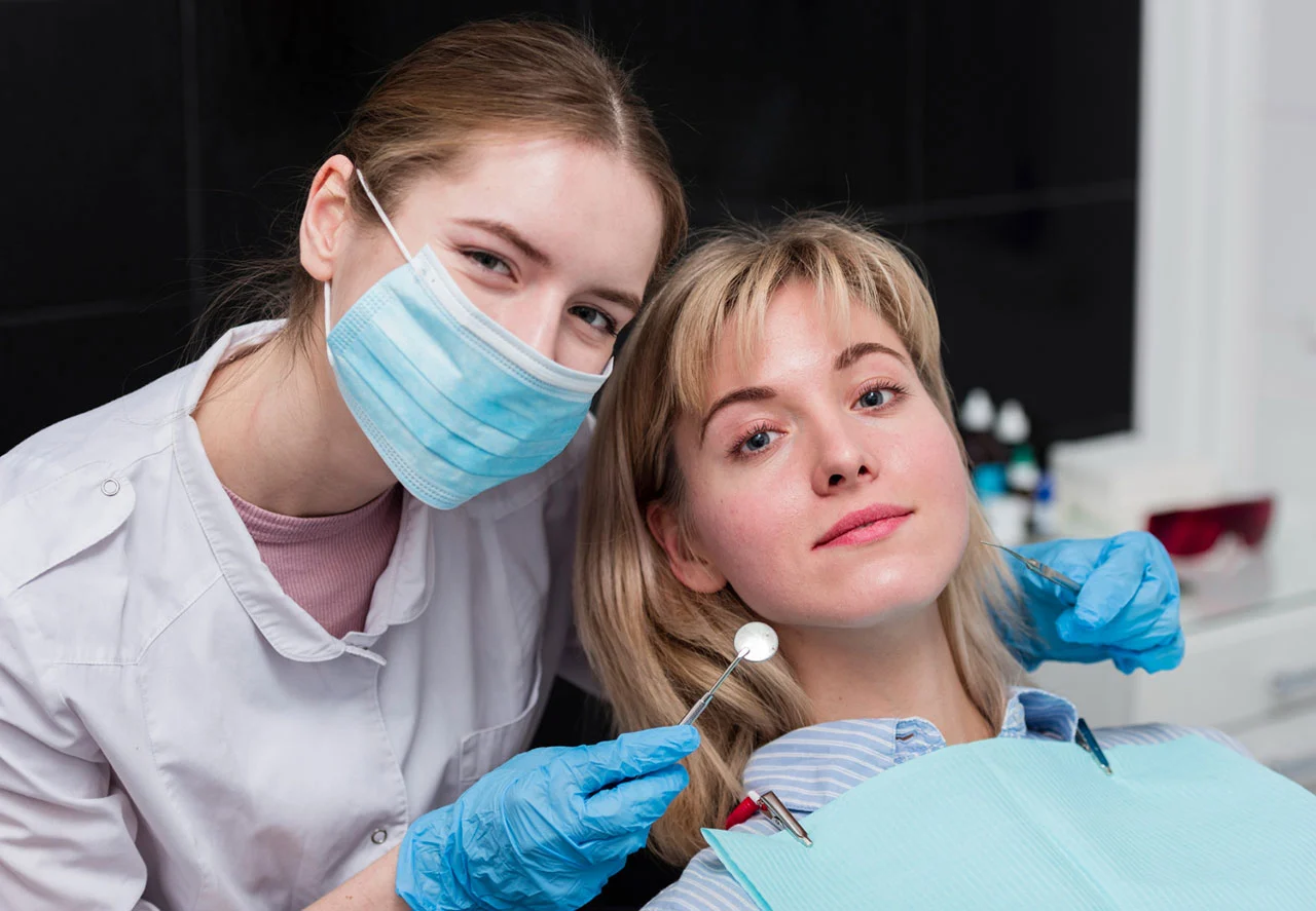 Professional dental care service in action